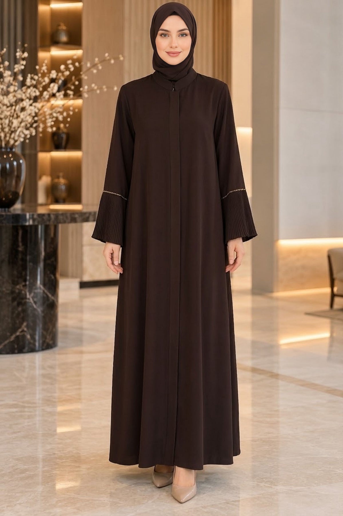 MUS Mihrifeza Abaya Brown
