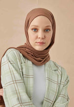 Fresh Scarf Jersey Shawl Hazelnut