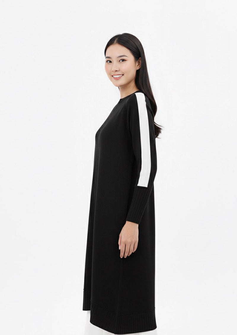 ZZ Burcin Knitted Winter Tunic Black