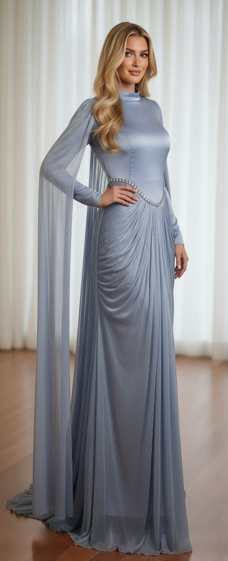 DM Brilliant Special Occasion Dress Blue