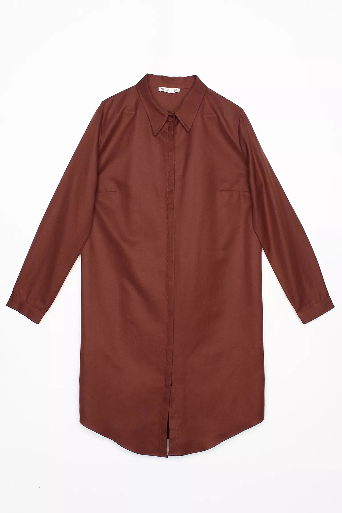All Middle Long Tunic Brown