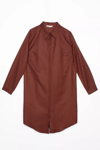 All Middle Long Tunic Brown