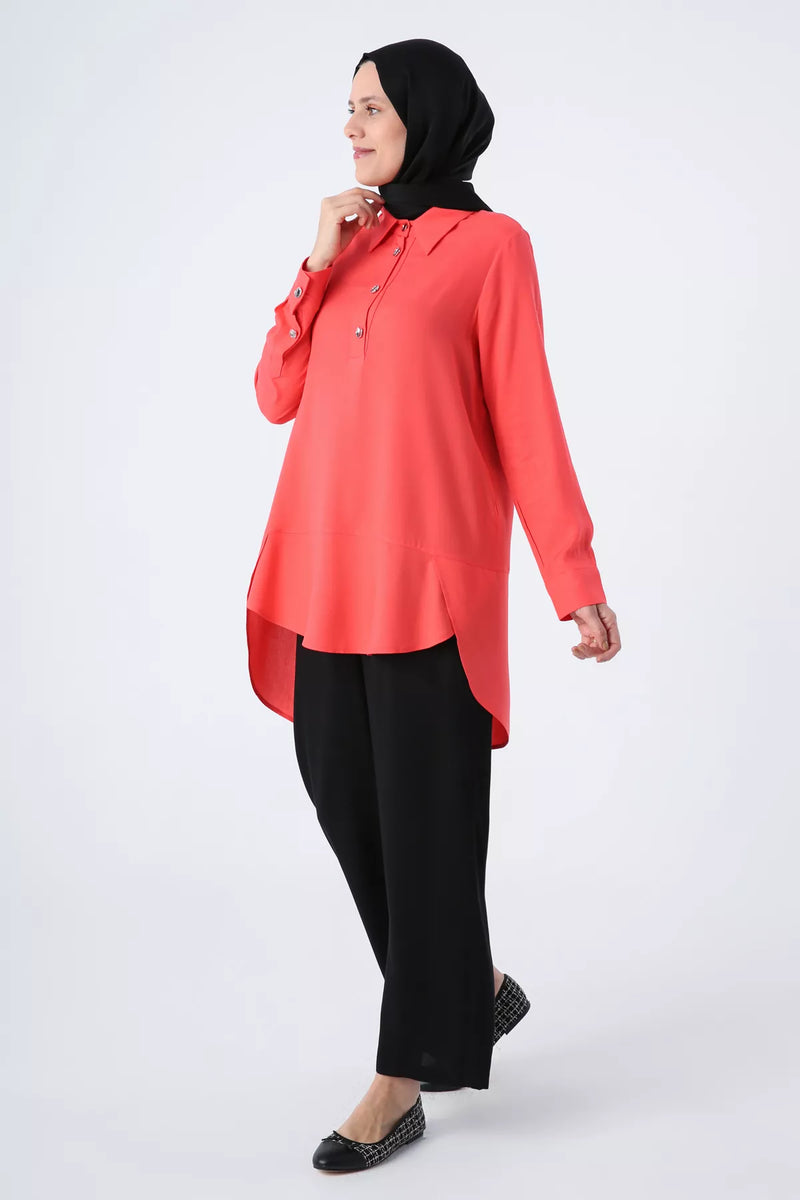 All 51163 Tunic Pomegranate Flower