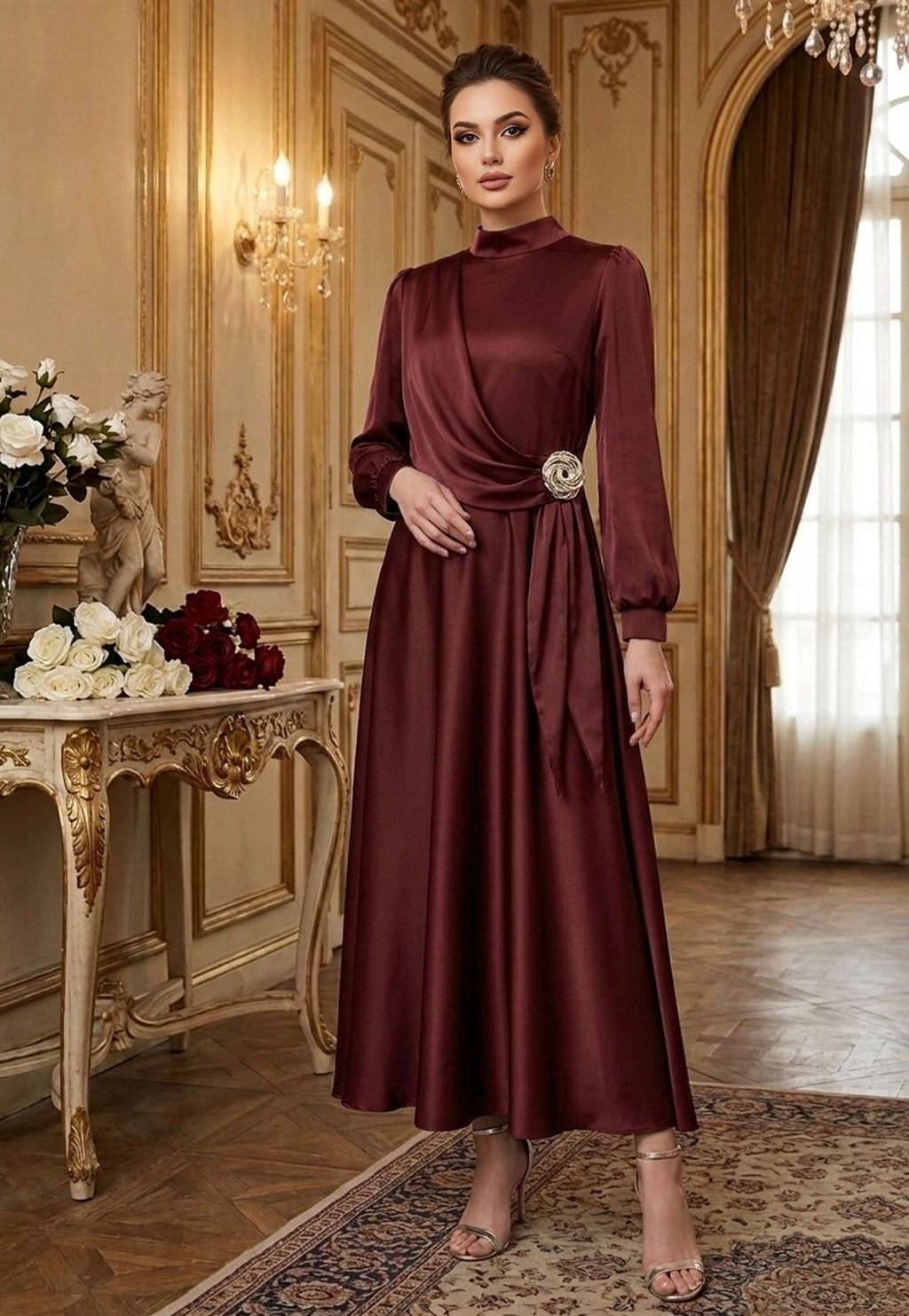 burgundy elegant dress TN Vilda Special Occasion 6 Pale Blue Sheath Dress Size:STANDARD Slip into this shimmery collection_filter:WOMAN-DRESSES