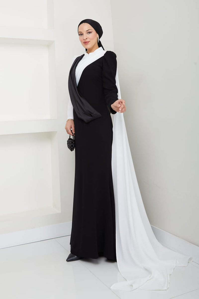IPC Eleanor Special Occasion Dress Black&White