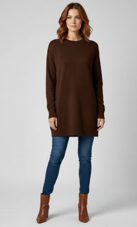 STR Belisa Knitted Tunic Brown
