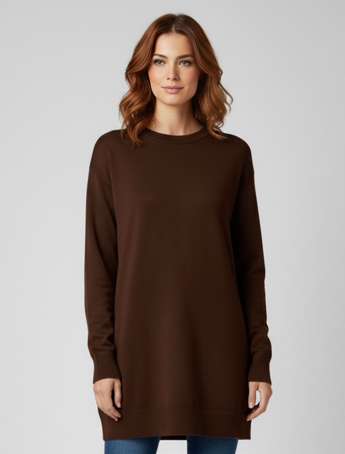 STR Belisa Knitted Tunic Brown