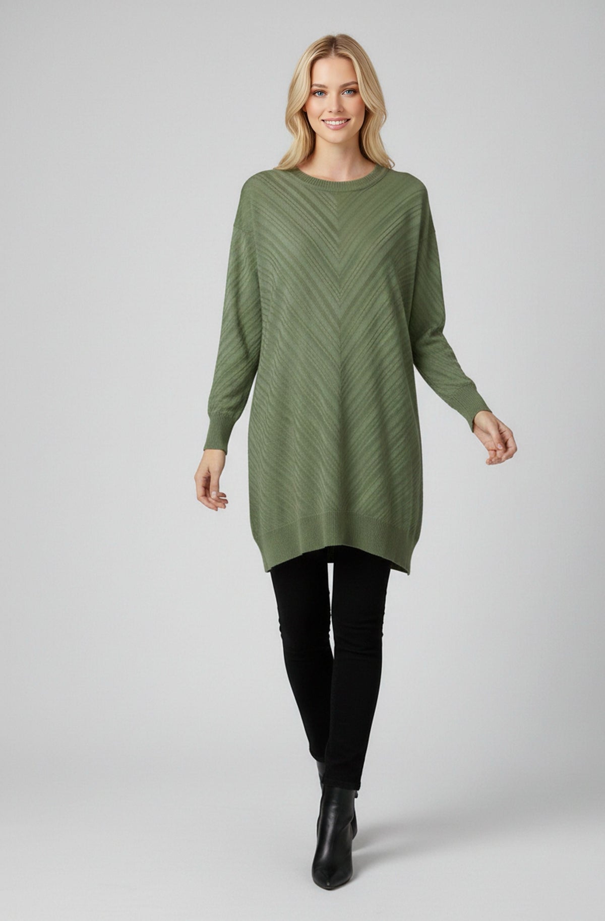 DNR Subaru Knitted Tunic Green