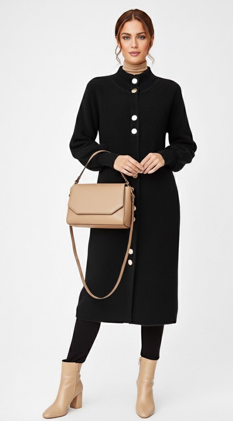 ZZ Kivilcim Knitted Cardigan Black