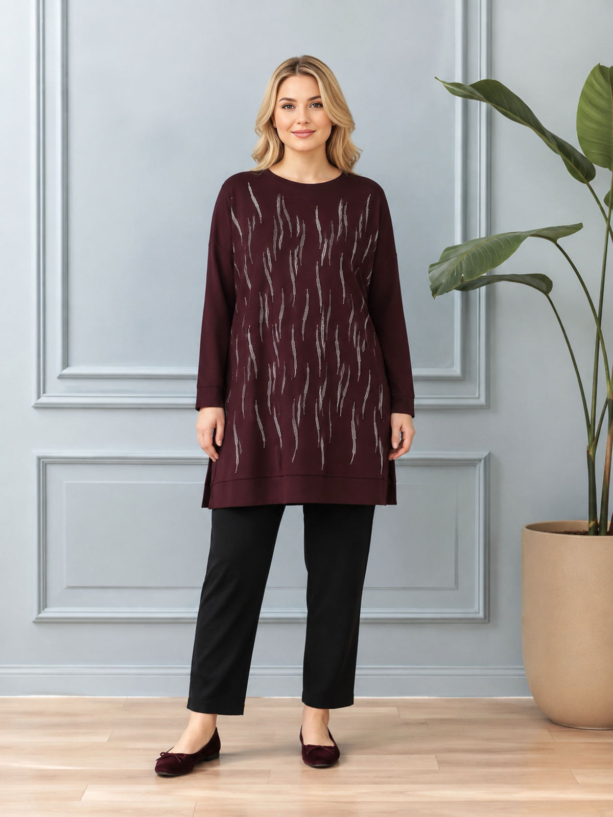 IT Sinop Tunic Burgundy