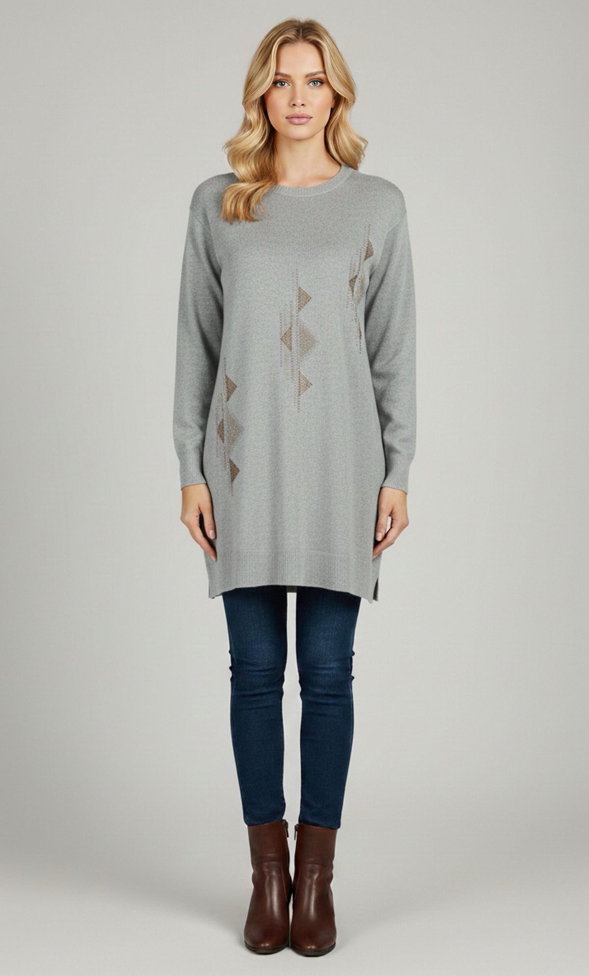 DNR Escape Knitted Tunic Gray
