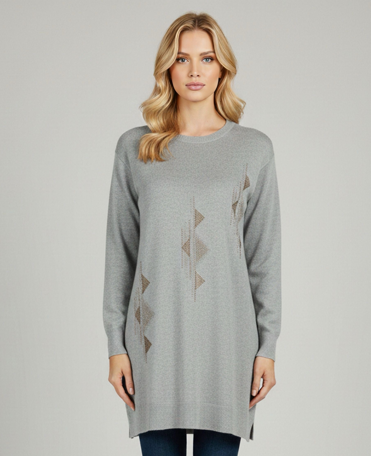 DNR Escape Knitted Tunic Gray