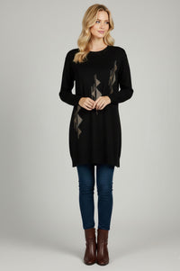 DNR Escape Knitted Tunic Black