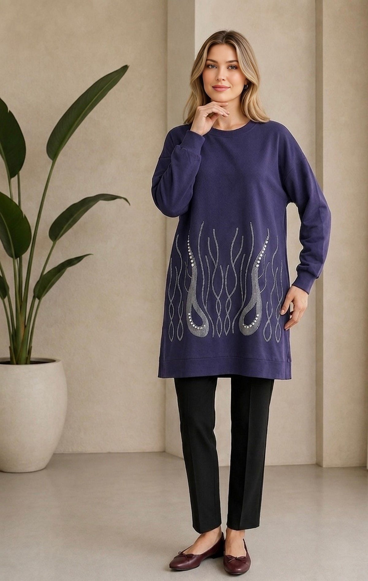 IT Artvin Tunic Navy Blue