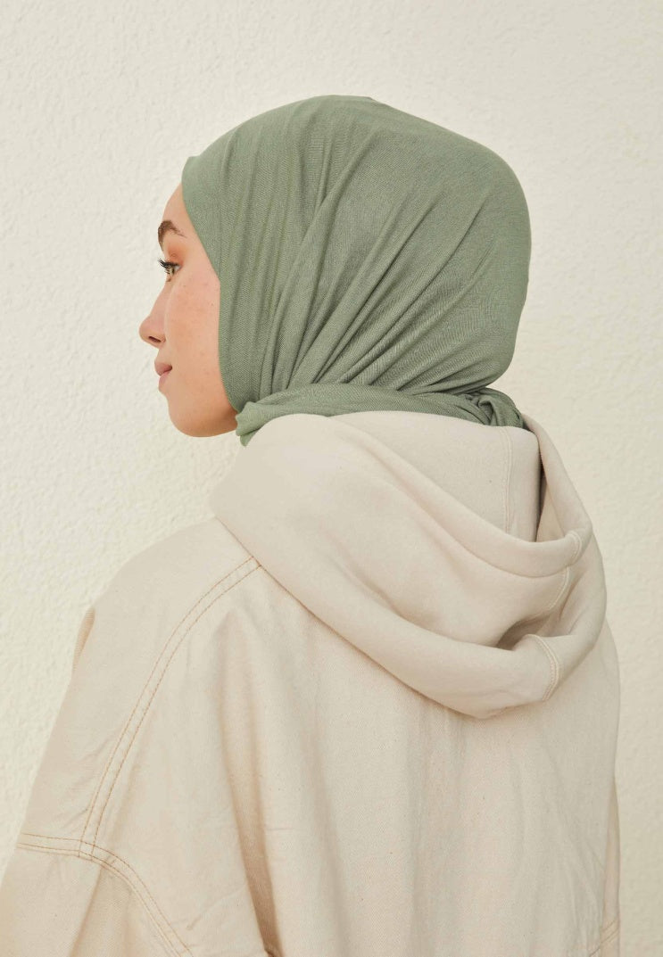 Fresh Scarf Jersey Shawl Sea Foam