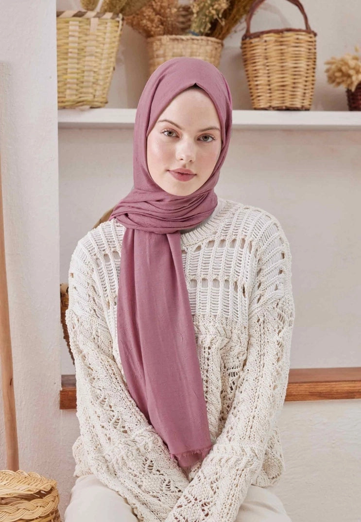 Fresh Scarf Bamboo Shawl Rose Pink