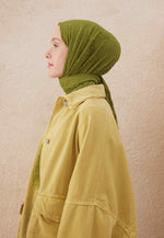 Fresh Scarf Voile Crash Oil Green Shawl