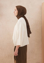 Fresh Scarf Voile Crash Coffe Bean Shawl