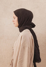 Fresh Scarf Voile Crash Dark Coffee Shawl