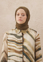 Fresh Scarf Voile Crash Military Khaki Shawl