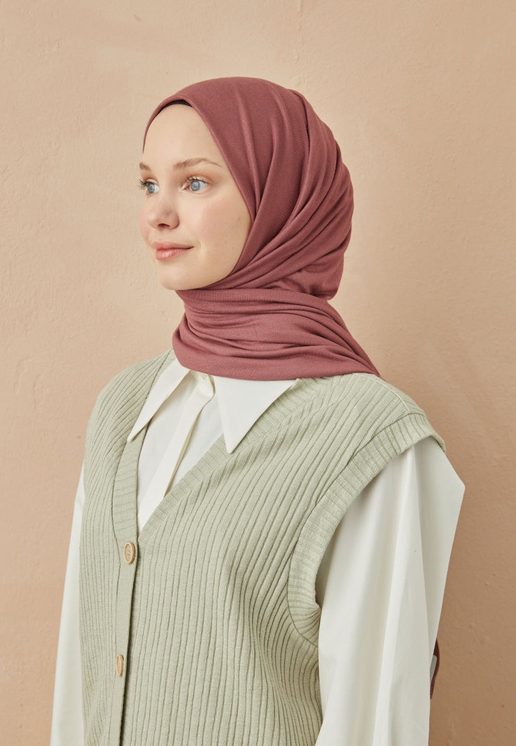 Fresh Scarf Jersey Shawl Rose Pink