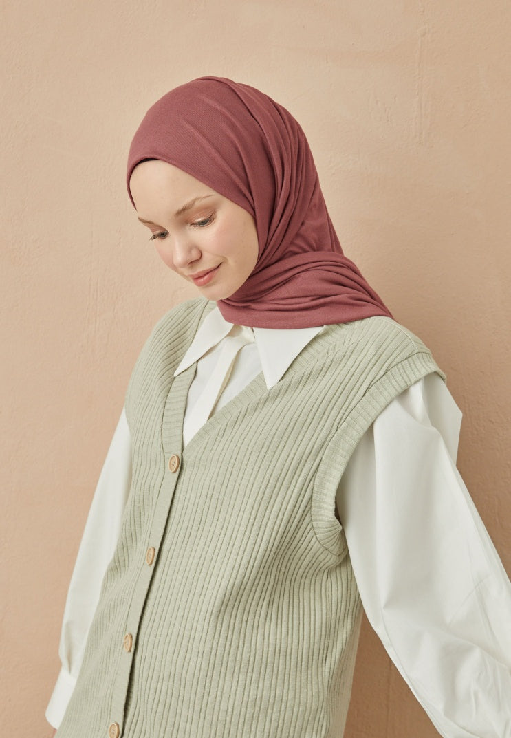 Fresh Scarf Jersey Shawl Rose Pink
