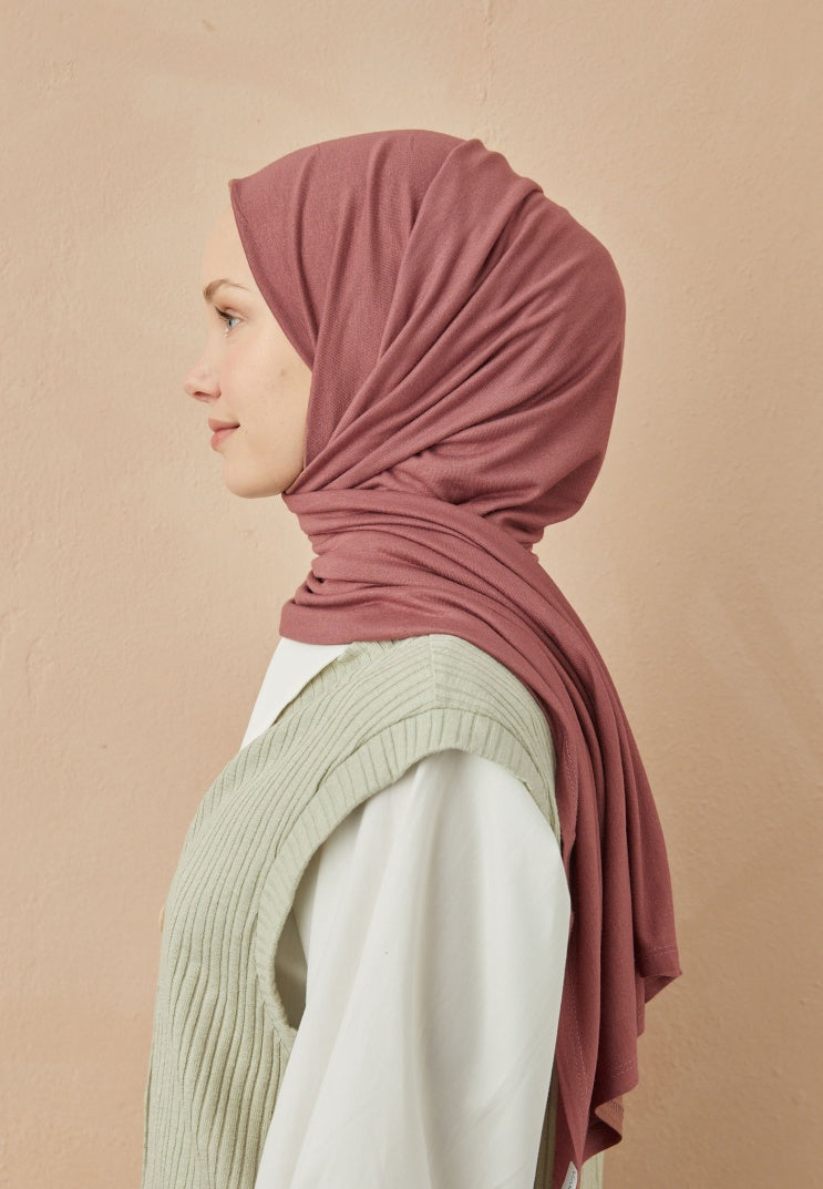 Fresh Scarf Jersey Shawl Rose Pink