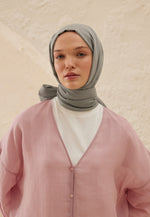 Fresh Scarf Rami Viscose Shawl Light Gray