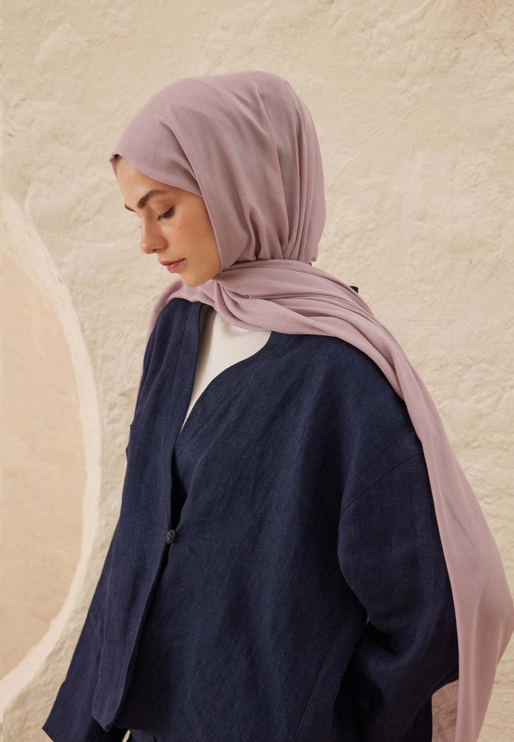 Fresh Scarf Rami Viscose Shawl Violet