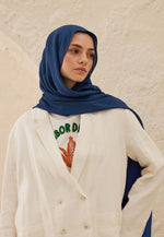 Fresh Scarf Rami Viscose Shawl Sapphire