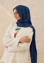 Fresh Scarf Rami Viscose Shawl Sapphire