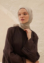 Fresh Scarf Rami Viscose Shawl Warm Grey
