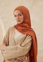 Fresh Scarf Rami Viscose Shawl Peach