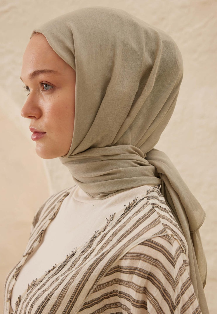 Fresh Scarf Rami Viscose Shawl Stone