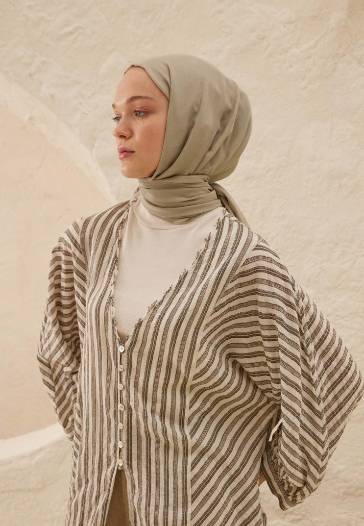 Fresh Scarf Rami Viscose Shawl Stone