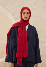 Fresh Scarf Rami Viscose Shawl Cherry