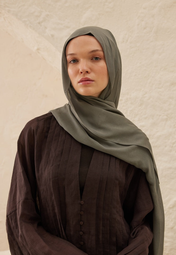 Fresh Scarf Rami Viscose Shawl Smoke