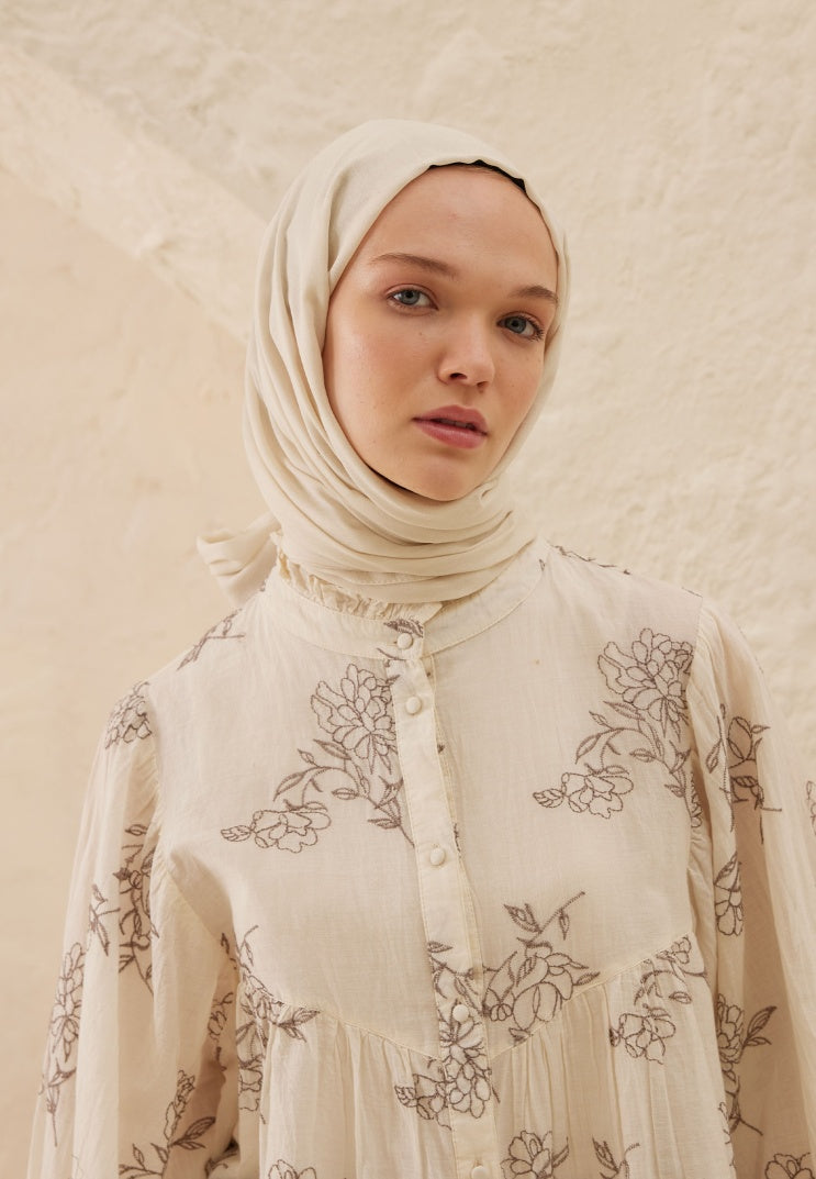 Fresh Scarf Rami Viscose Shawl Ivory