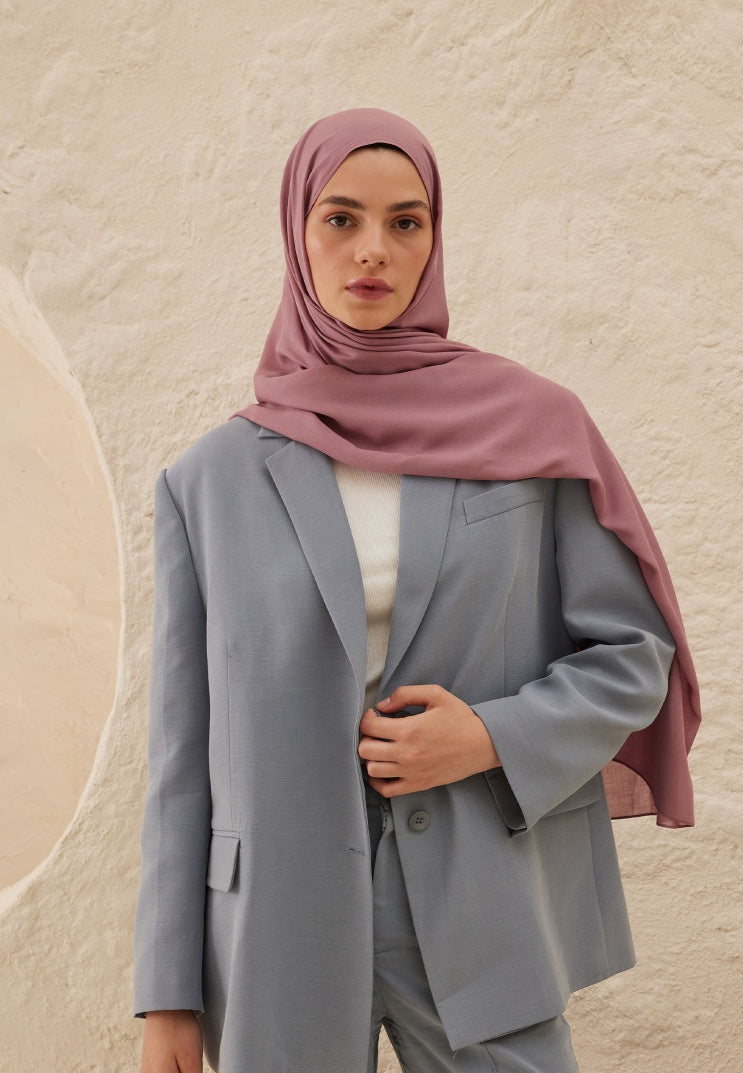 Fresh Scarf Rami Viscose Shawl Rose Dry