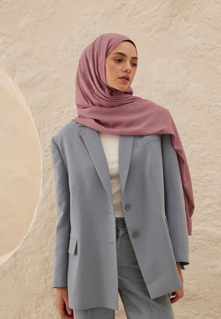 Fresh Scarf Rami Viscose Shawl Rose Dry