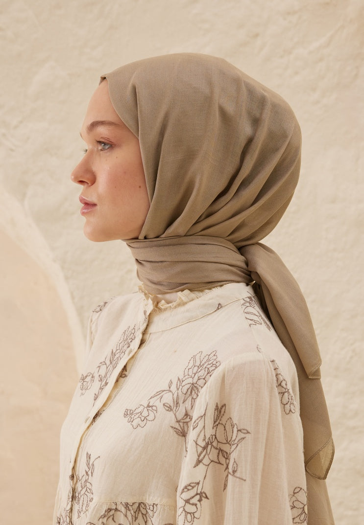 Fresh Scarf Rami Viscose Shawl Nude