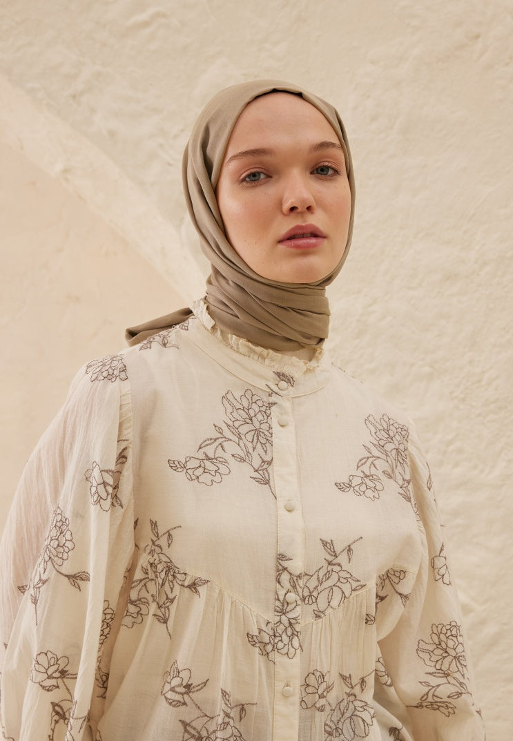 Fresh Scarf Rami Viscose Shawl Nude