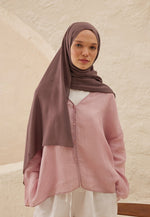 Fresh Scarf Rami Viscose Shawl Plum Rot