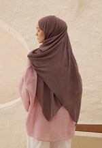 Fresh Scarf Rami Viscose Shawl Plum Rot