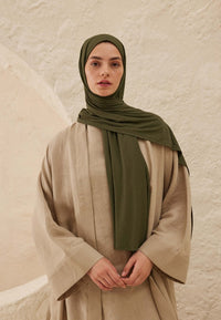 Fresh Scarf Jersey Shawl Mıldew Green