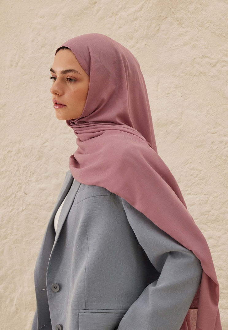 Fresh Scarf Rami Viscose Shawl Rose Dry