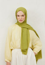 Fresh Scarf Rami Viscose Shawl Matcha