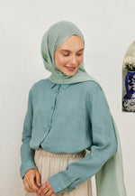 Fresh Scarf Rami Viscose Shawl Soft green