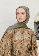 Fresh Scarf Rami Viscose Shawl Mıldew Green