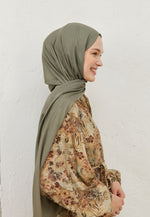 Fresh Scarf Rami Viscose Shawl Mıldew Green